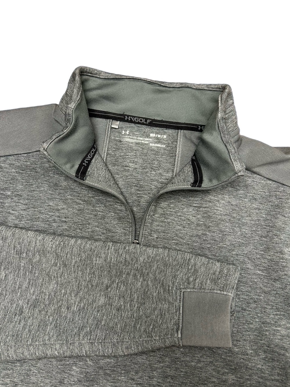 Under Armour Golf Gray Quarter-Zip Pullover Men’s Medium